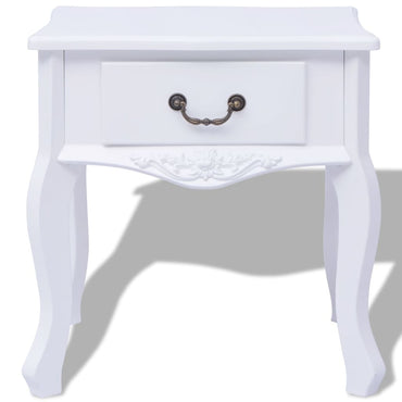 Bedside Cabinet Mdf White