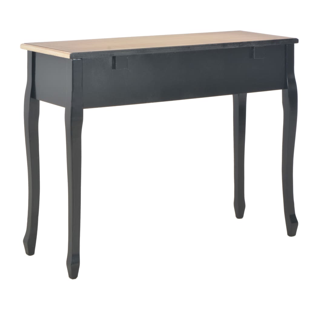 Dressing Console Table With 3 Drawers Black