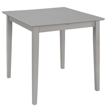 Extendable Dining Table Grey (80-120)X80X74 Cm Mdf