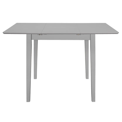 Extendable Dining Table Grey (80-120)X80X74 Cm Mdf