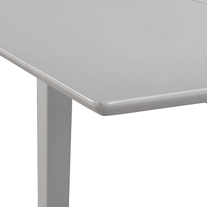 Extendable Dining Table Grey (80-120)X80X74 Cm Mdf