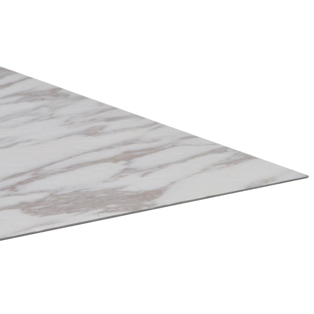 Self-Adhesive Pvc Flooring Planks 5.11 M² White Marble