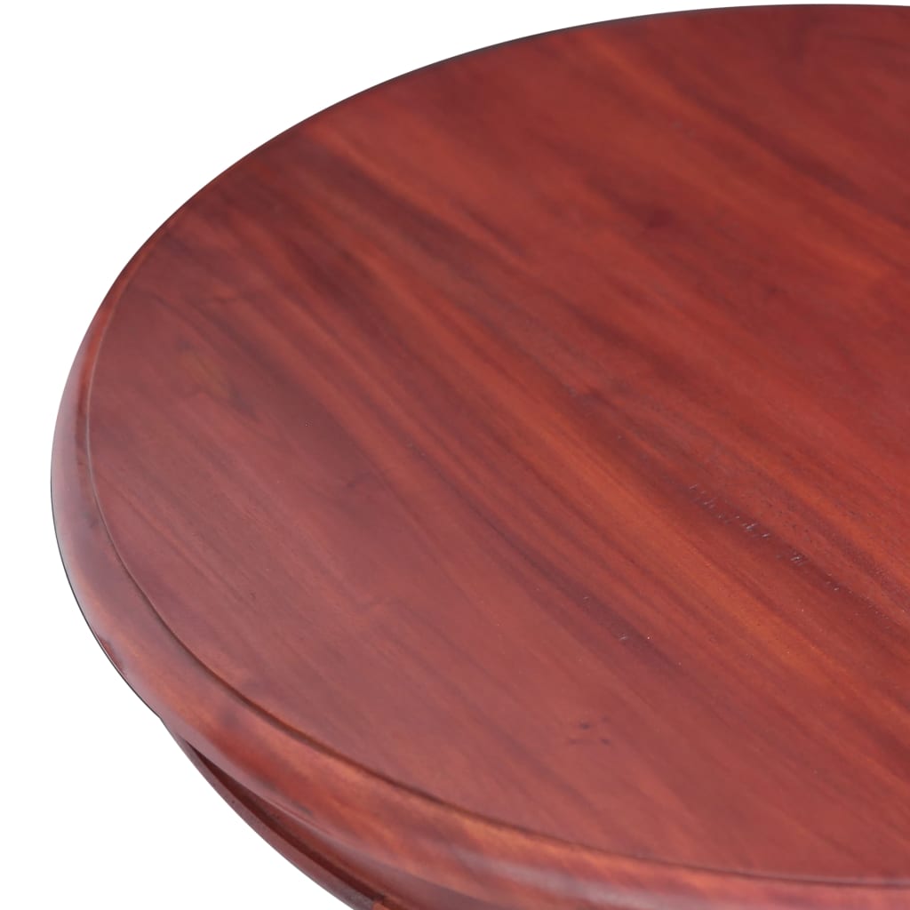 Side Table Brown 50X50X65 Cm Solid Mahogany Wood