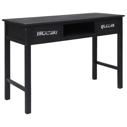 Console Table Black 110X45X76 Cm Wood