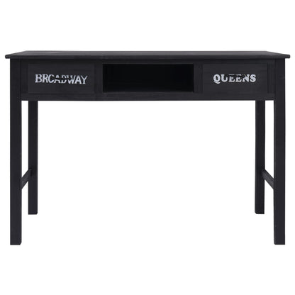 Console Table Black 110X45X76 Cm Wood