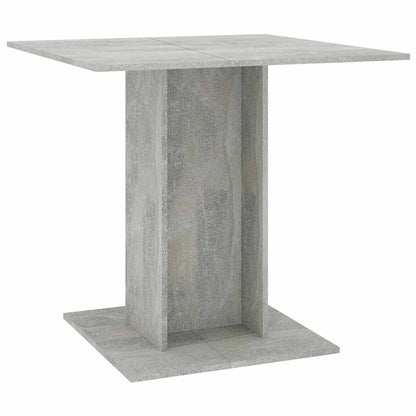 Dining Table Concrete Grey 80X80X75 Cm Engineered Wood