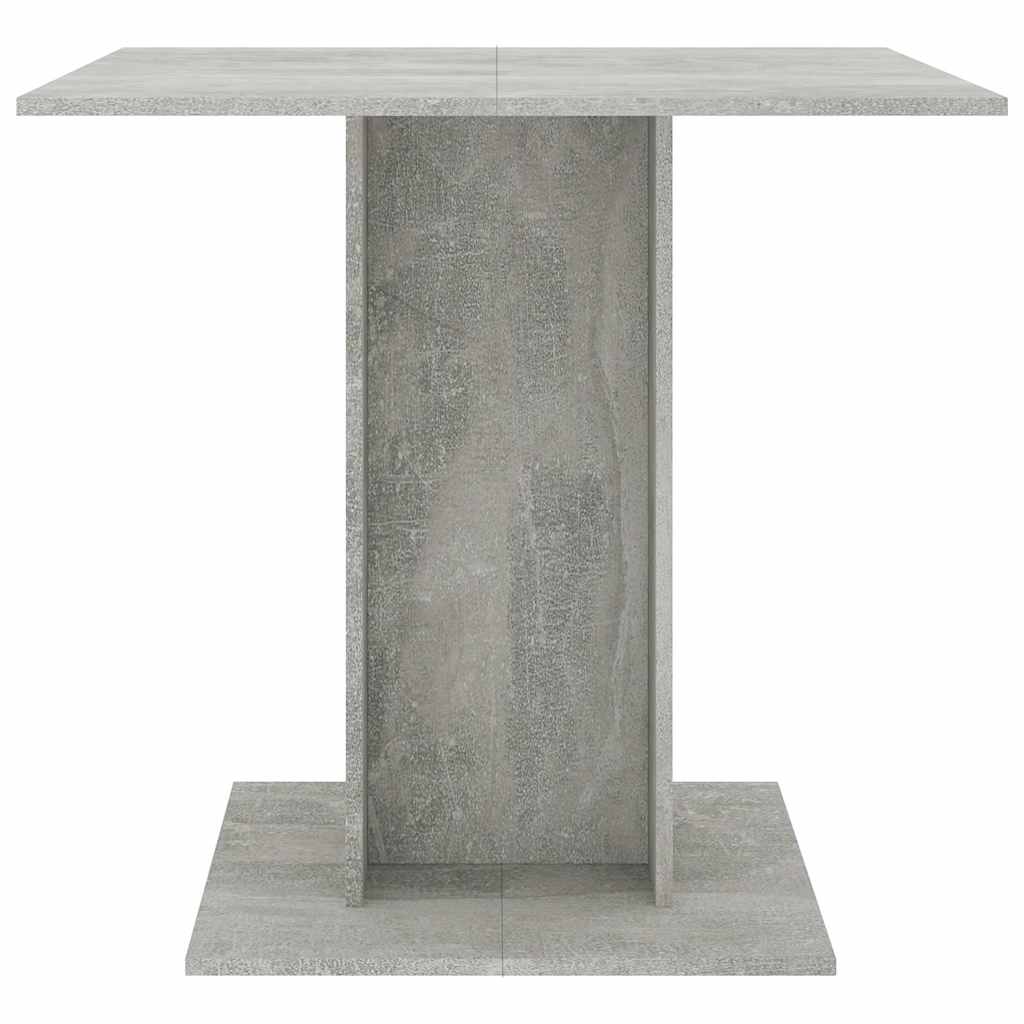 Dining Table Concrete Grey 80X80X75 Cm Engineered Wood