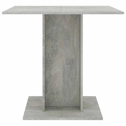 Dining Table Concrete Grey 80X80X75 Cm Engineered Wood