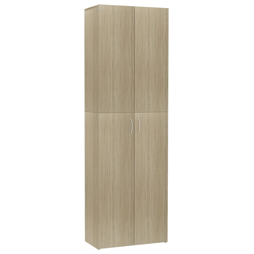 Office Cabinet Sonoma Oak 60X32X190 Cm Engineered Wood