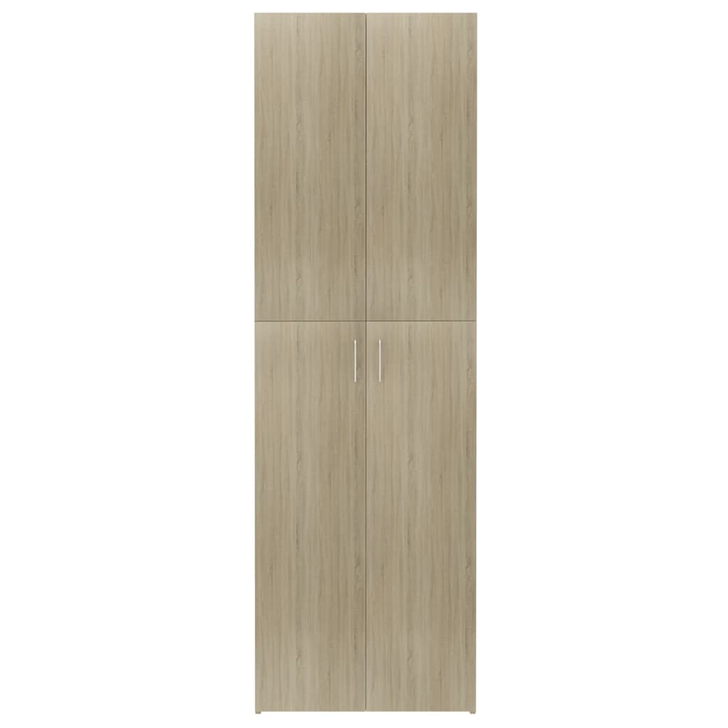 Office Cabinet Sonoma Oak 60X32X190 Cm Engineered Wood