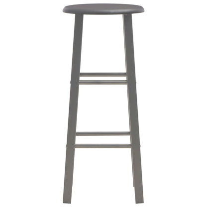 Bar Stools 2 Pcs Anthracite Mdf