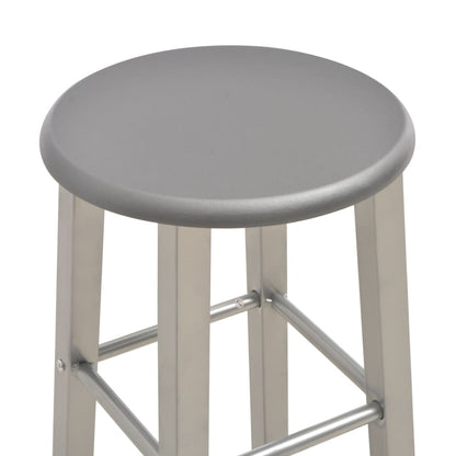 Bar Stools 2 Pcs Anthracite Mdf