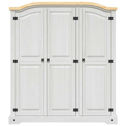 Wardrobe Mexican Pine Corona Range 3 Doors White