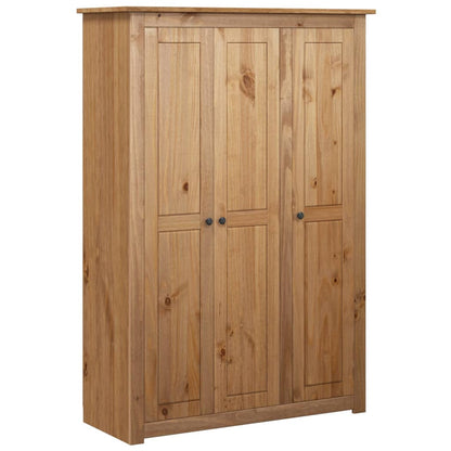 3-Door Wardrobe 118X50X171.5 Cm Pine Panama Range