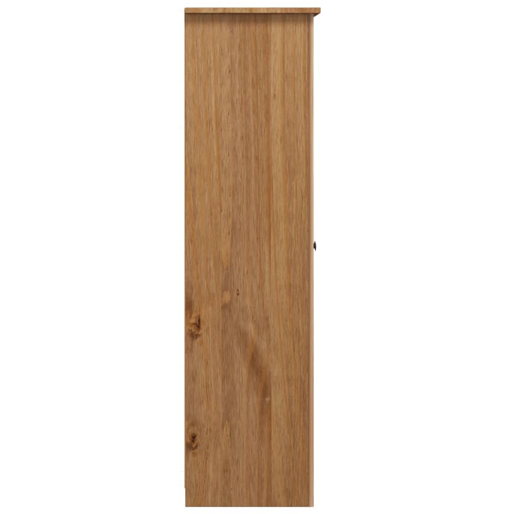 3-Door Wardrobe 118X50X171.5 Cm Pine Panama Range