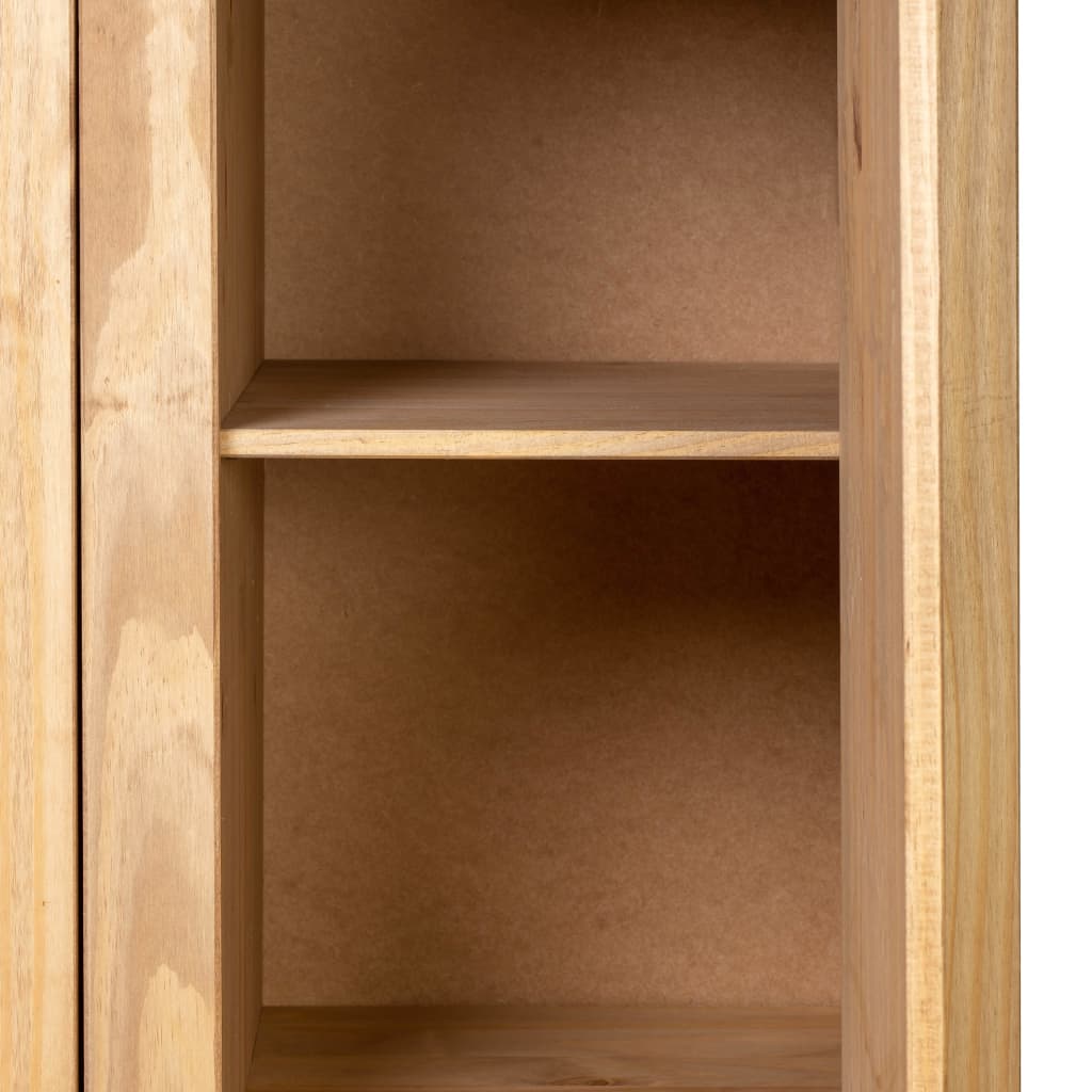 3-Door Wardrobe 118X50X171.5 Cm Pine Panama Range