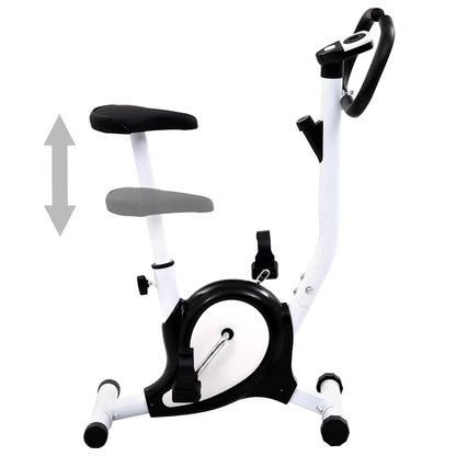 Exercise Bike With Belt Resistance Black