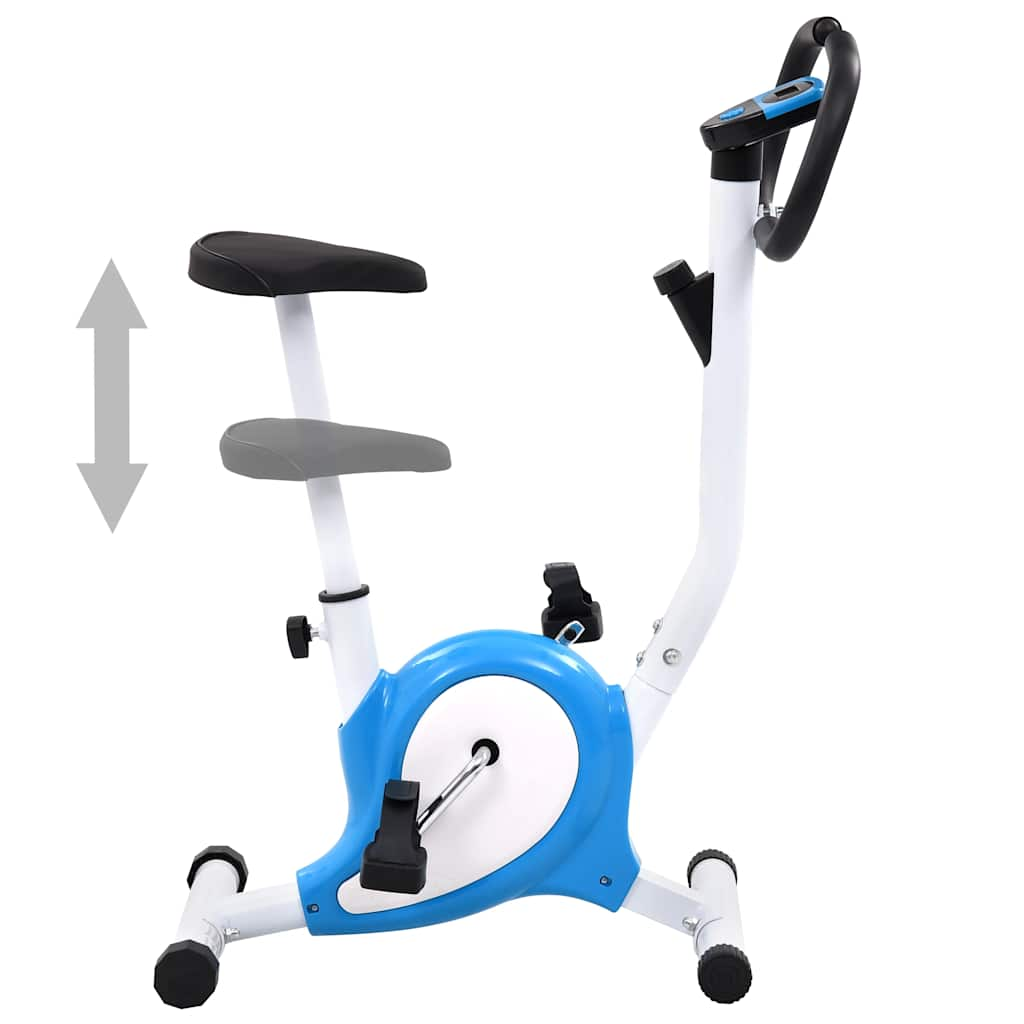 Exercise Bike With Belt Resistance Blue