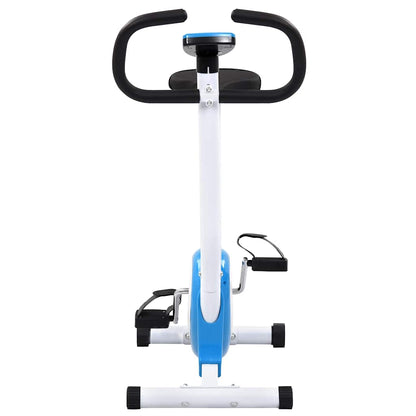 Exercise Bike With Belt Resistance Blue