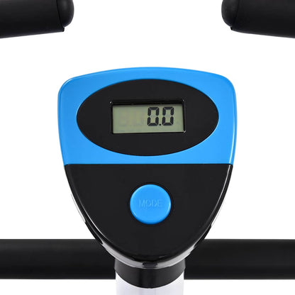 Exercise Bike With Belt Resistance Blue