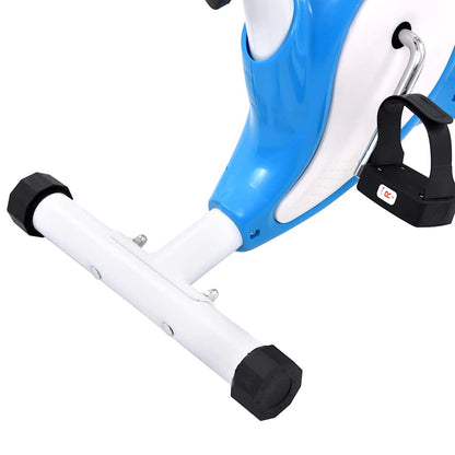 Exercise Bike With Belt Resistance Blue