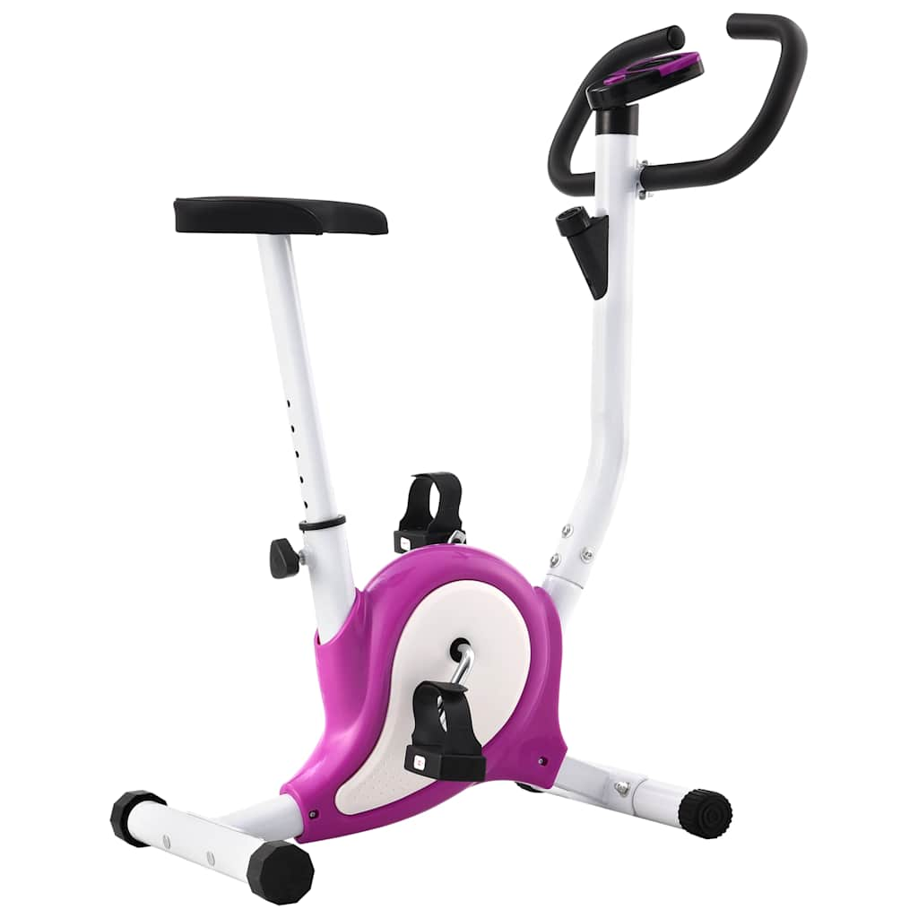 Exercise Bike With Belt Resistance Purple