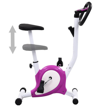 Exercise Bike With Belt Resistance Purple