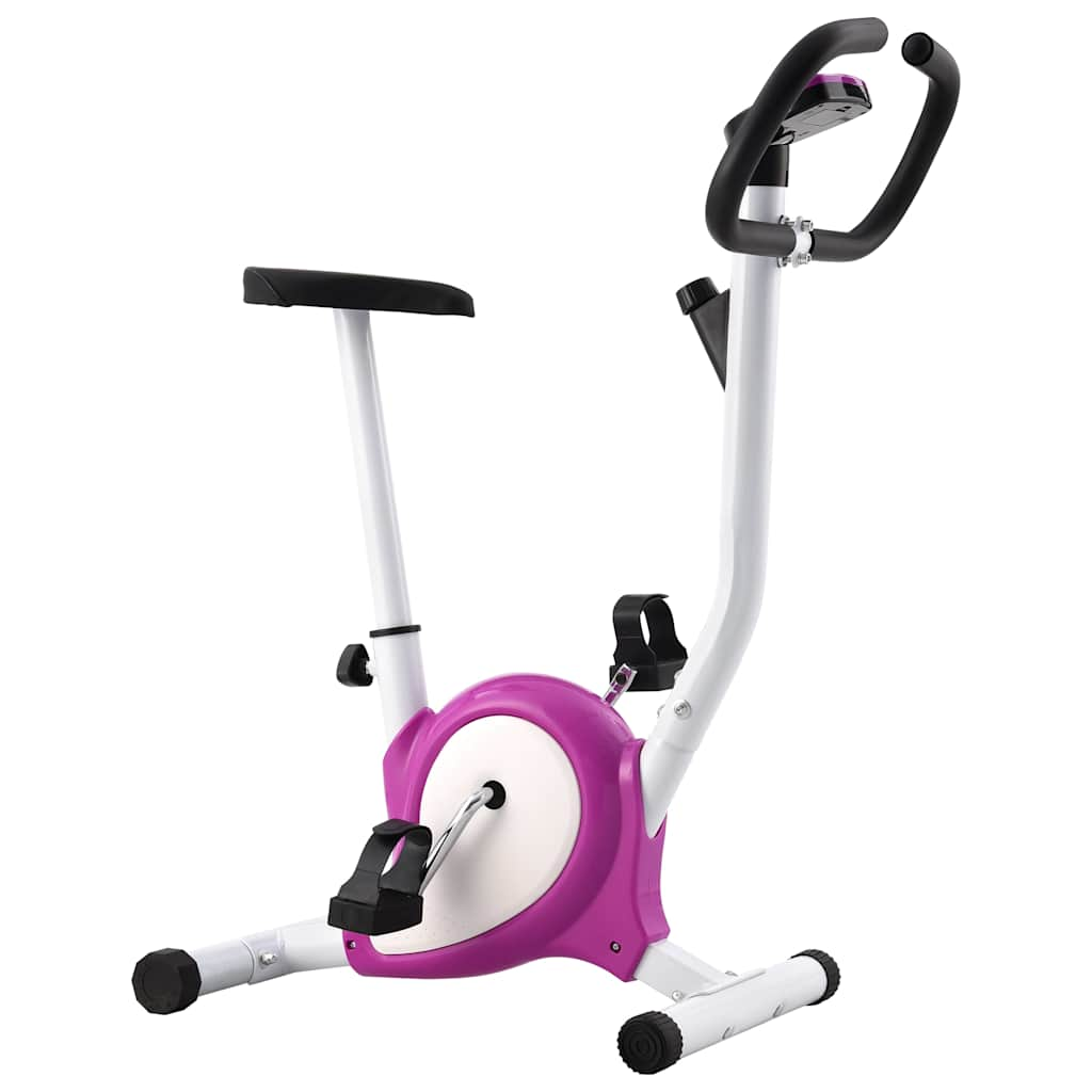 Exercise Bike With Belt Resistance Purple