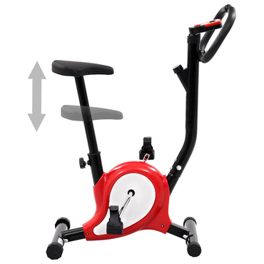 Exercise Bike With Belt Resistance Red