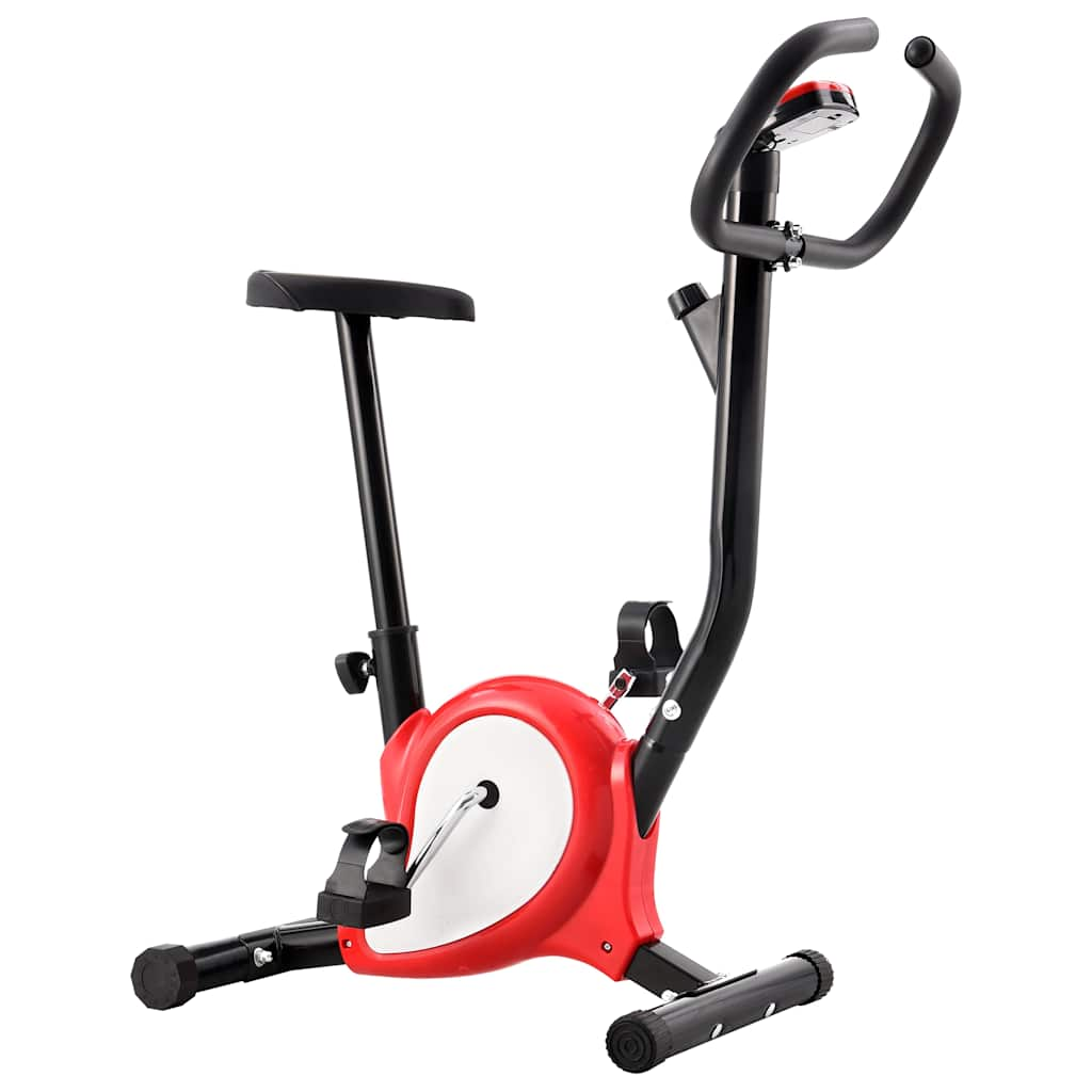 Exercise Bike With Belt Resistance Red