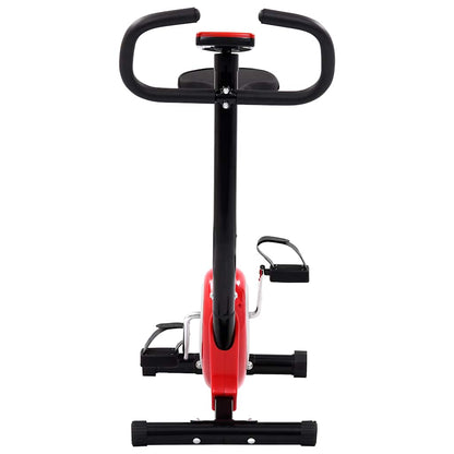 Exercise Bike With Belt Resistance Red