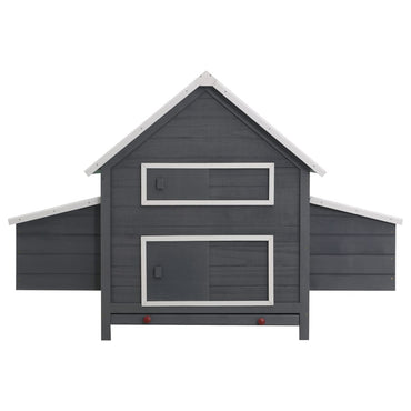 Chicken Coop Grey 157X97X110 Cm Wood