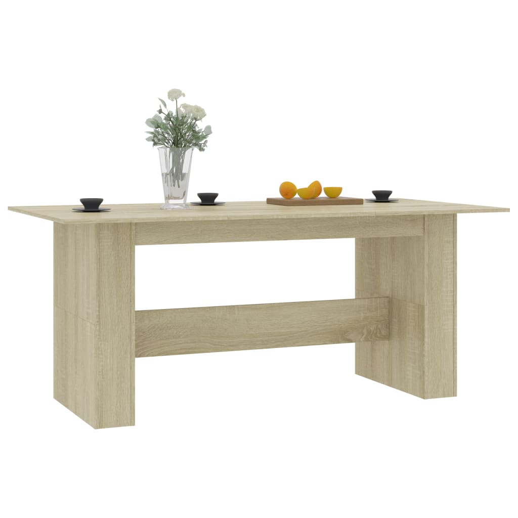 Dining Table Sonoma Oak 180X90X76 Cm Engineered Wood