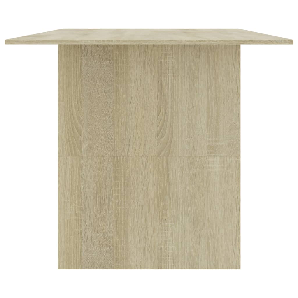 Dining Table Sonoma Oak 180X90X76 Cm Engineered Wood