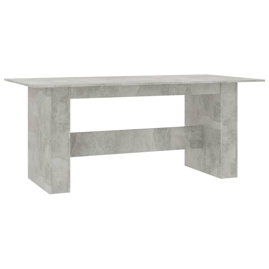 Dining Table Concrete Grey 180X90X76 Cm Engineered Wood