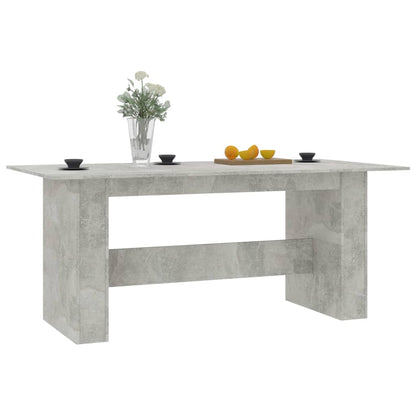 Dining Table Concrete Grey 180X90X76 Cm Engineered Wood