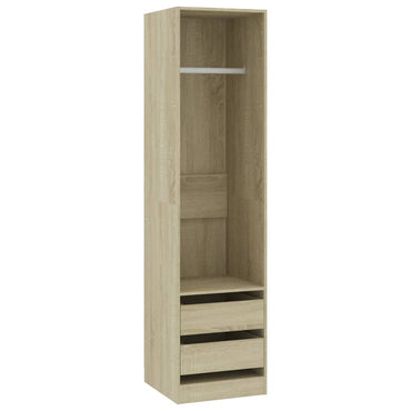 Wardrobe With Drawers Sonoma Oak | Hinged | Oak | Drawers | 2 Doors | 50cm