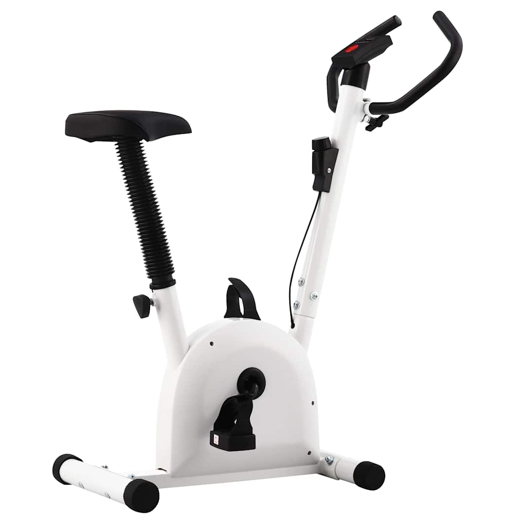 Exercise Bike With Belt Resistance White