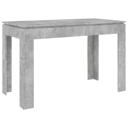 Dining Table Concrete Grey 120X60X76 Cm Engineered Wood