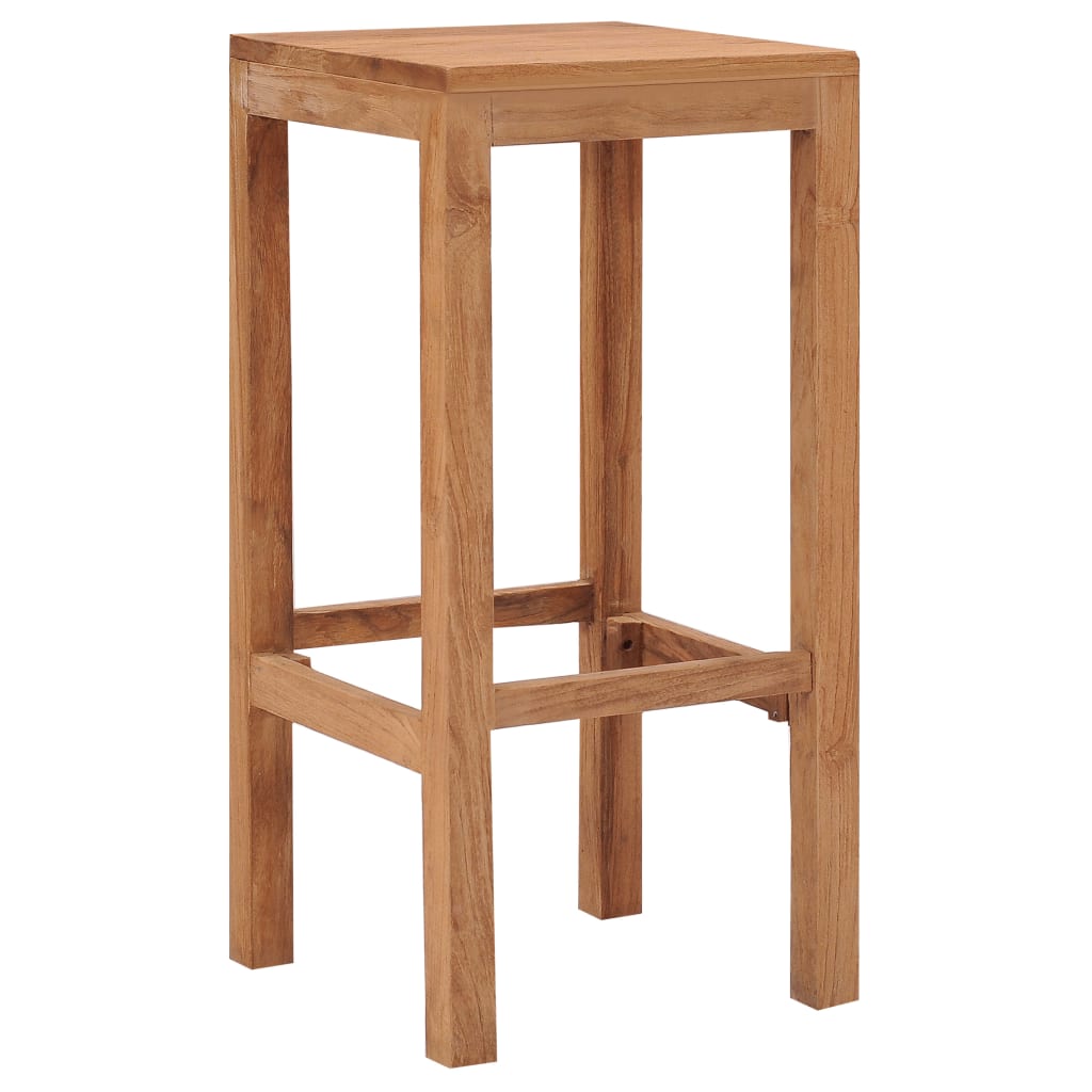 Bar Stools 4 Pcs Solid Teak Wood