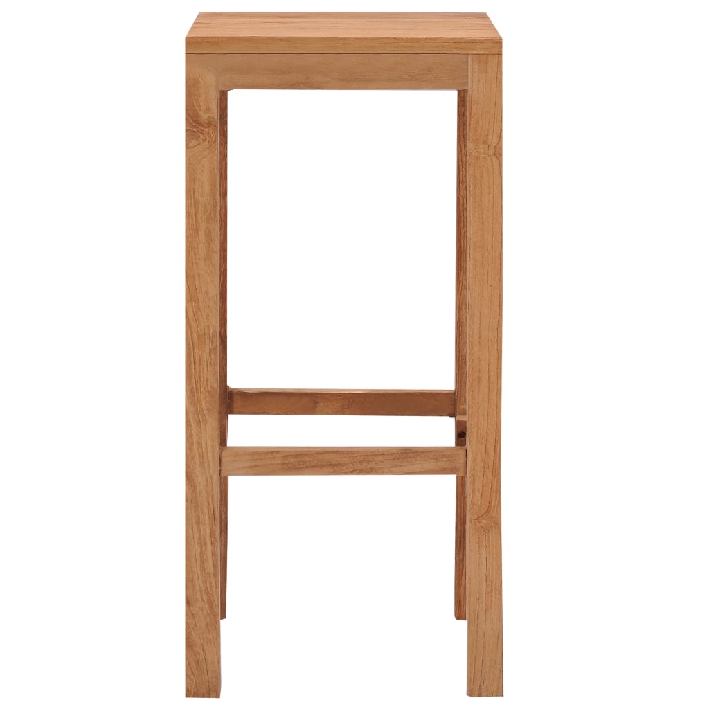 Bar Stools 4 Pcs Solid Teak Wood