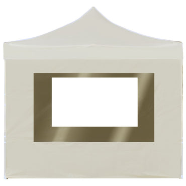 Professional Folding Party Tent With Walls Aluminium 2X2 M Cream