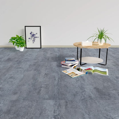 Self-Adhesive Flooring Planks 5.11 M² Pvc Grey Marble