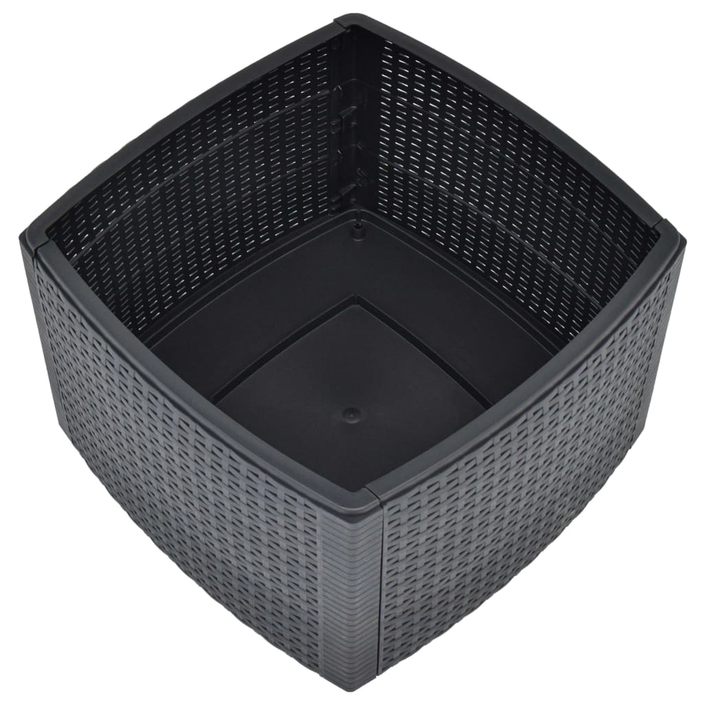 Side Table Anthracite 54X54X36.5 Cm Plastic