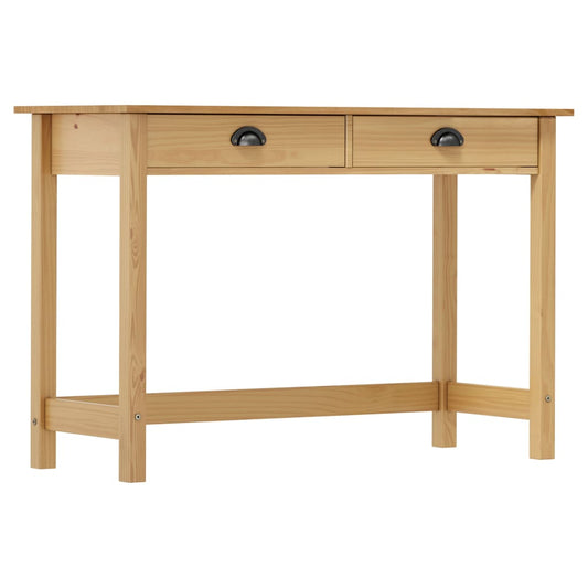 Console Table Hill With 2 Drawers 110X45X74 Cm Solid Pine Wood