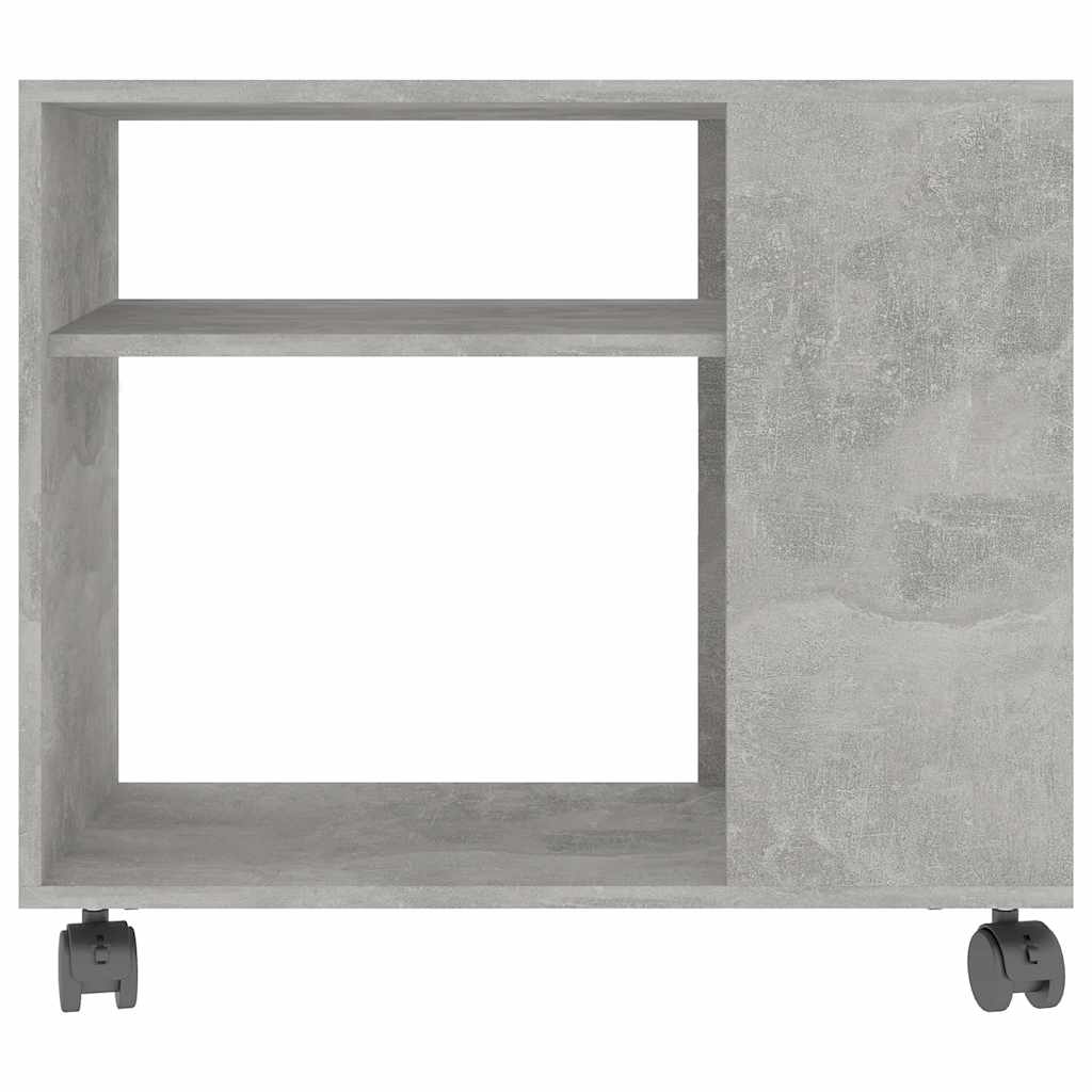 Side Table Concrete Grey 70X35X55 Cm Engineered Wood