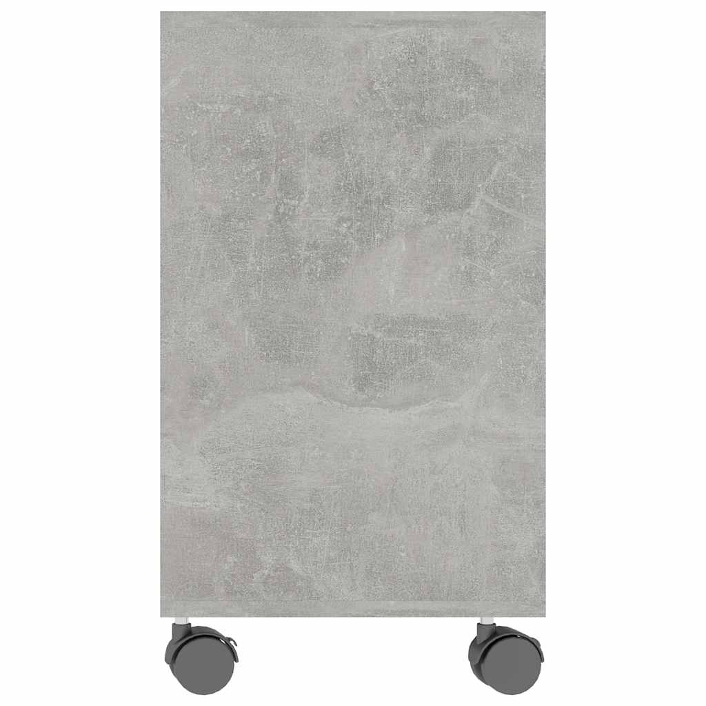 Side Table Concrete Grey 70X35X55 Cm Engineered Wood