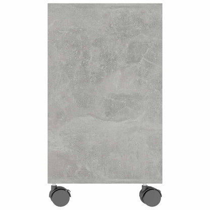 Side Table Concrete Grey 70X35X55 Cm Engineered Wood