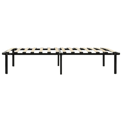 Bed Frame Black Metal 90X200 Cm