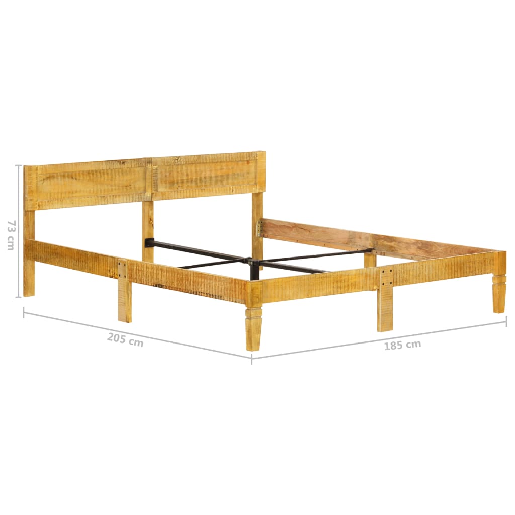 Bed Frame Solid Mango Wood 180 Cm 6Ft Super King